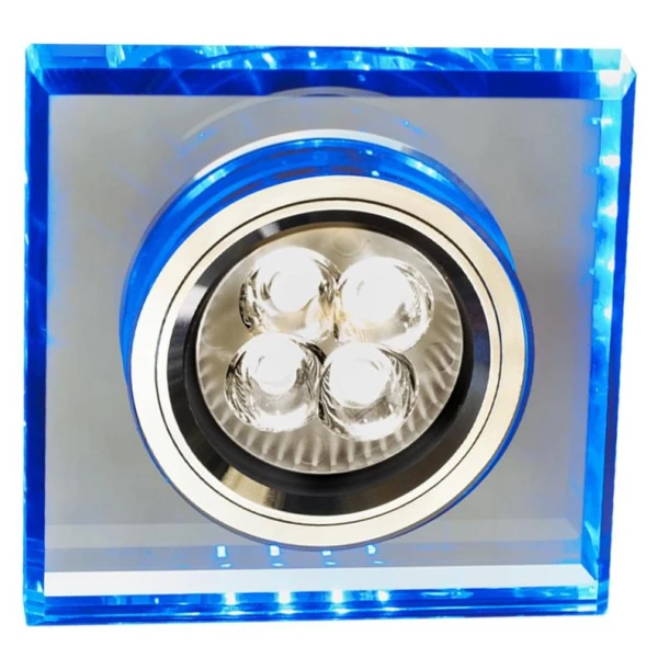 Точковий світильник врізний Candellux SS-22 GU10, хром 2226934 - Фото 1