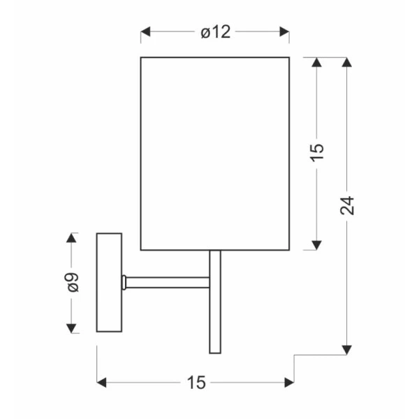Бра Candellux YAN E14 латунний 21-27573 - Фото 3