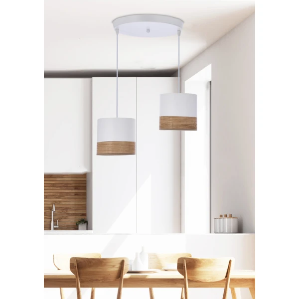 Підвісний світильник Candellux BIANCO Е27 білий 32-17567 - Фото 1