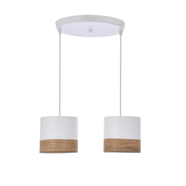 Підвісний світильник Candellux BIANCO Е27 білий 32-17567 - Фото 2