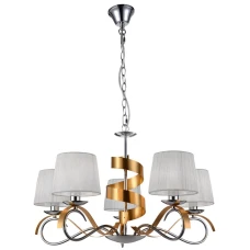 Candellux DENIS E14 золотий, хром 35-23445. Класична люстра