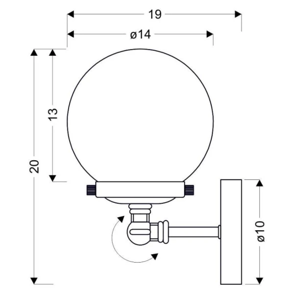 Бра Candellux BALLET E27 нікелевий 21-70852 - Фото 3