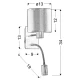 Бра Candellux SYLWANA Е14 3000К хром 21-28648