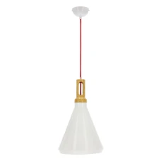 Candellux ROBINSON E27 білий, коричневий 31-37695. Світильник підвісний