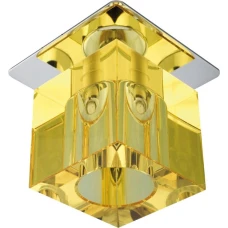 Candellux SK-19 G4 жовтий, хром 2279964. Точковий світильник