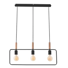 Candellux FRAME E27 бежевий, чорний 33-73525. Світильник підвісний