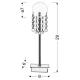 Настільна лампа Candellux LUXOR G4 хром 41-02795