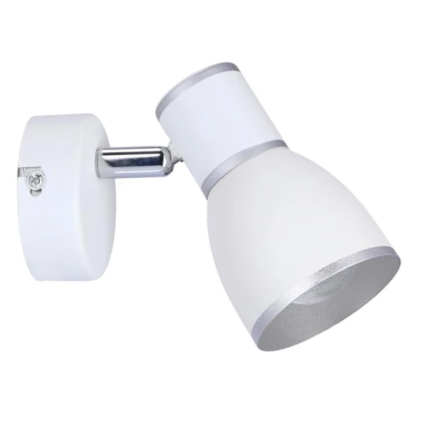 Бра Candellux FIDO E14 білий, хром 91-63366 - Фото 1