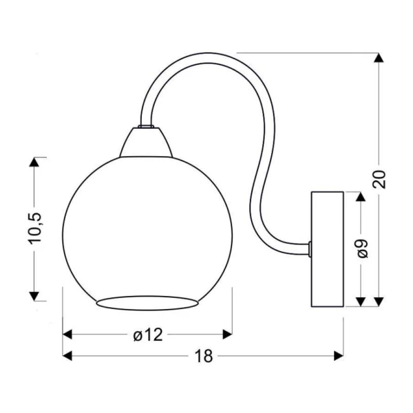 Бра Candellux NELDA E14 хром 21-72559 - Фото 2