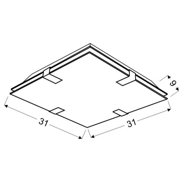 Світильник стельовий Candellux FIERA E27 хром 10-30375 - Фото 2