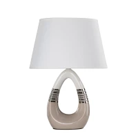 Candellux ROMANO E27 бежевий, білий 41-79954. Настільна лампа декоративна