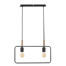 Candellux FRAME E27 коричневий, чорний 32-73518. Світильник підвісний