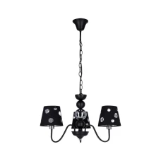 Candellux BATLEY E14 хром, чорний 50203105. Класична люстра