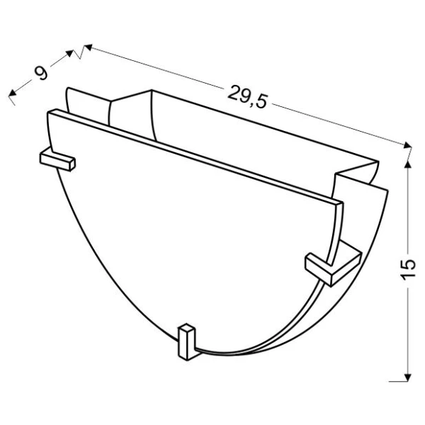 Підсвітка стін Candellux FIKUS E27 хром 11-12937 - Фото 2