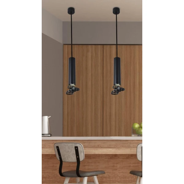 Підвісний світильник Candellux TUBA GU10 чорний 31-77714 - Фото 2