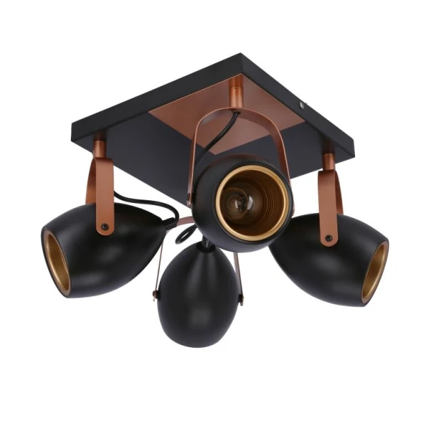 Світильник спот Candellux ANICA E14 чорний, мідний 98-83128 - Фото 1