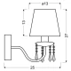 Бра Candellux RUTI E14 хром 21-58706