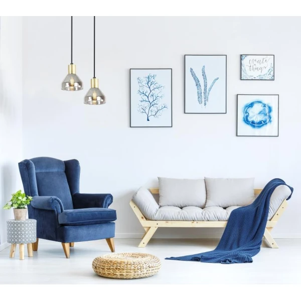 Підвісний світильник Candellux GREGORY E14 золотий, чорний 31-78391 - Фото 3