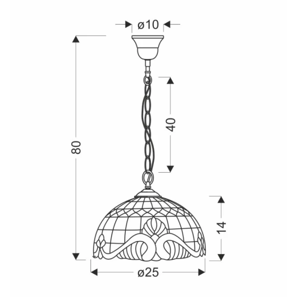 Підвісний світильник Candellux Marsala E27 латунний 31-20697 - Фото 2