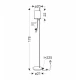 Торшер Candellux ZETA E27 4000К чорний 51-25395
