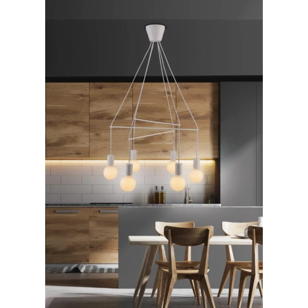 Підвісний світильник Candellux ALTO E27 білий 36-70920 - Фото 2