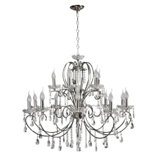 Candellux AURORA E14 хром 30-97586. Люстра свічка