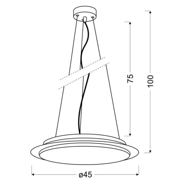 Підвісний світильник Candellux DANUA 3000К хром 31-69740 - Фото 2