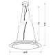 Підвісний світильник Candellux DANUA 3000К хром 31-69740