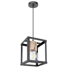 Candellux RETRO Е27 чорний, коричневий 31-00781. Світильник підвісний