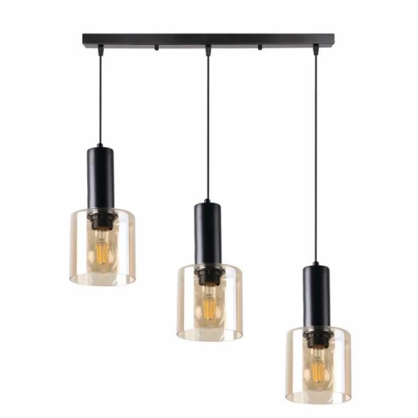 Підвісний світильник Candellux Isar Е27 чорний 33-21311 - Фото 1