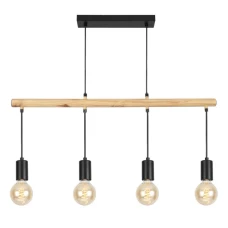 Candellux IZZY E27 чорний, бежевий 34-77929. Світильник підвісний