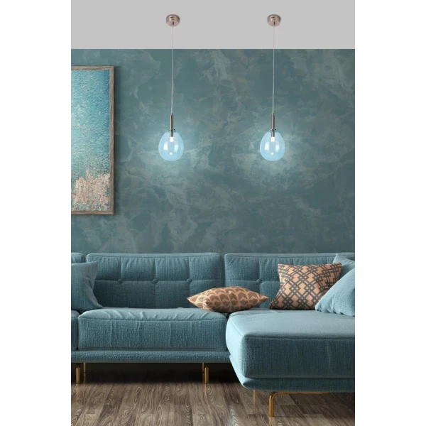 Підвісний світильник Candellux LUKKA 6 Вт 3000К нікелевий 50133210 - Фото 2