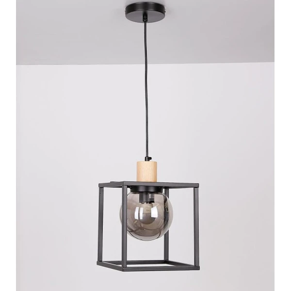 Підвісний світильник Candellux RETRO E27 коричневий, чорний 31-00743 - Фото 2