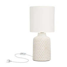 Candellux INER E14 білий 41-79848. Настільна лампа декоративна