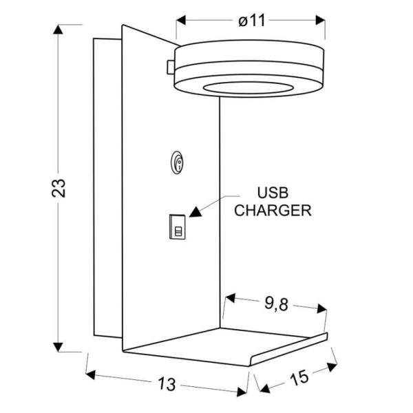 Підсвітка стін Candellux COMPACT 4 Вт 4000К білий 21-76052 - Фото 3