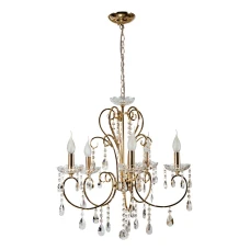 Candellux AURORA E14 золотий 35-08575. Люстра свічка