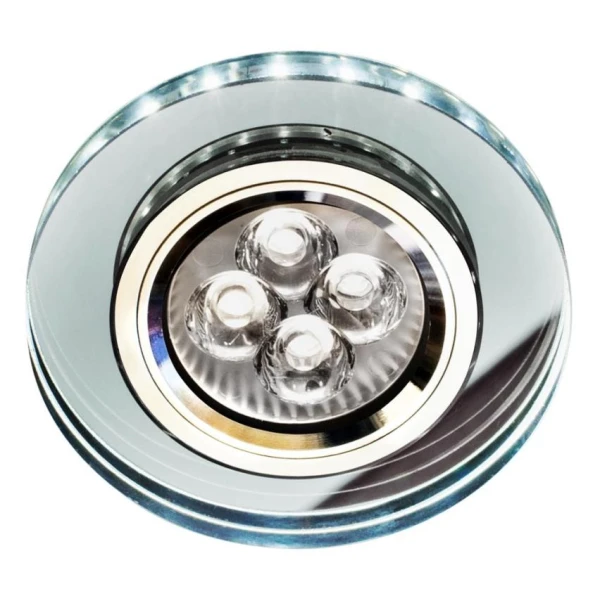 Точковий світильник врізний Candellux SS-23 GU10 6500К хром 2226941 - Фото 1