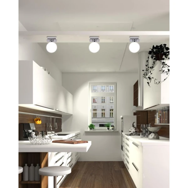 Точковий світильник врізний накладний Candellux ODEN G9 хром 91-03195 - Фото 2