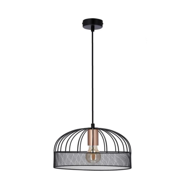 Підвісний світильник Candellux LEVI E27 мідний, чорний 31-78469 - Фото 1