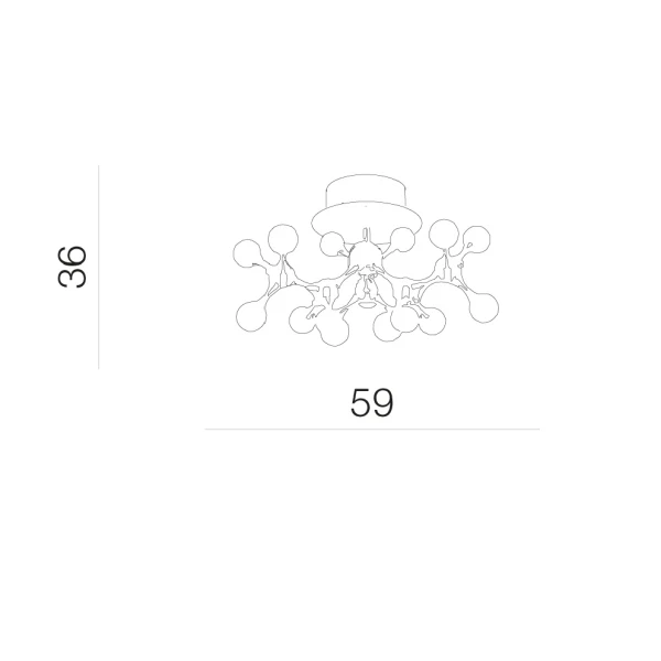 Люстра стельова Azzardo NEURONO G4 хром AZ0553 - Фото 2
