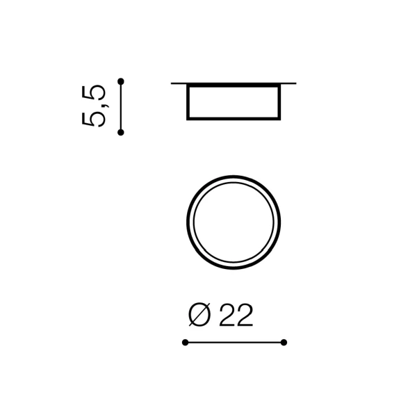Світильник стельовий Azzardo Monza 20 Вт 3000K чорний AZ2263 - Фото 2