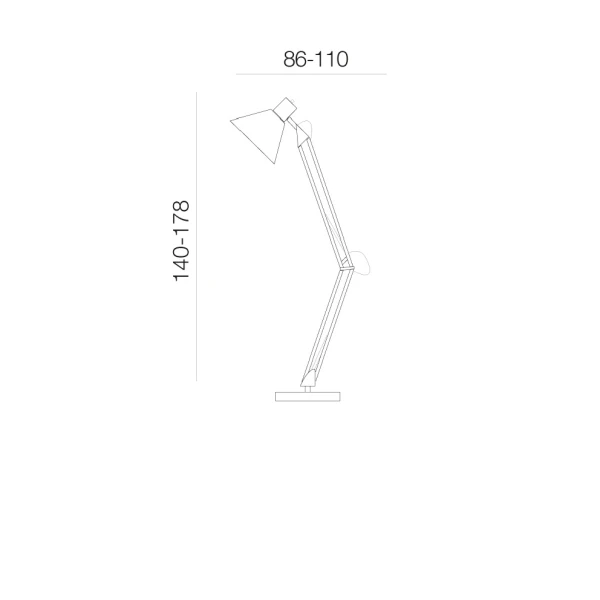 Торшер Azzardo Kipsar E27 білий AZ2367 - Фото 2
