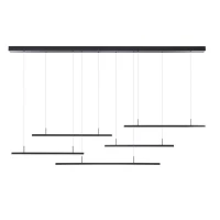 Azzardo Merlo 49 Вт 3000K чорний AZ3184. Люстра підвісна