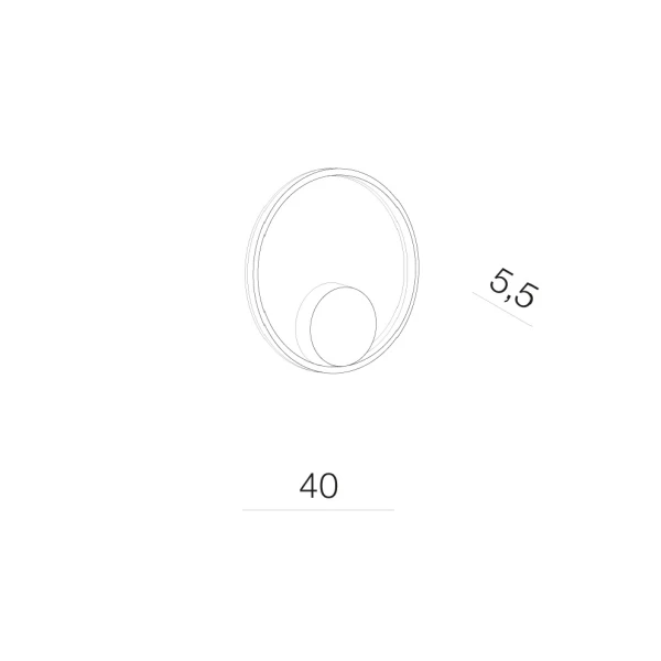 Підсвітка стіни Azzardo Halo 28 Вт золотий AZ4706 - Фото 2