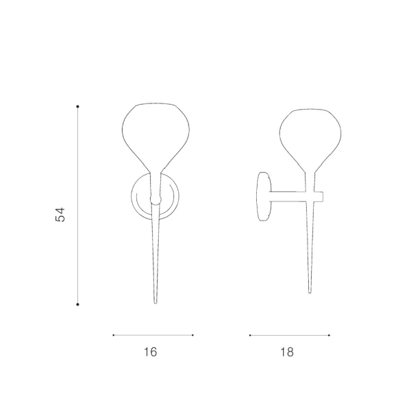 Бра Azzardo AGA E14 чорний AZ1073 - Фото 2