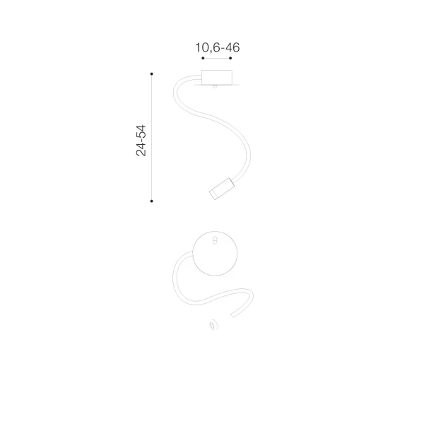 Настінний світильник Azzardo Nogat 3 Вт 3000K білий AZ2944 - Фото 2