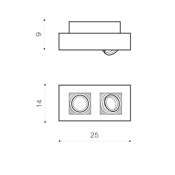 Точковий світильник Azzardo Nikea GU10 чорний AZ4435 - Фото 2