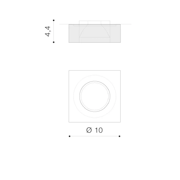 Світильник точковий врізний Azzardo VEKTOR GU10 хром AZ1495 - Фото 2