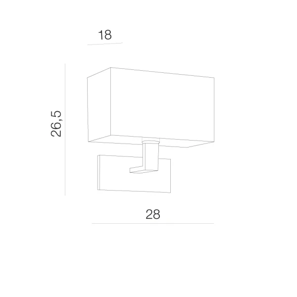 Бра Azzardo MARTENS E27 білий AZ1525 - Фото 2