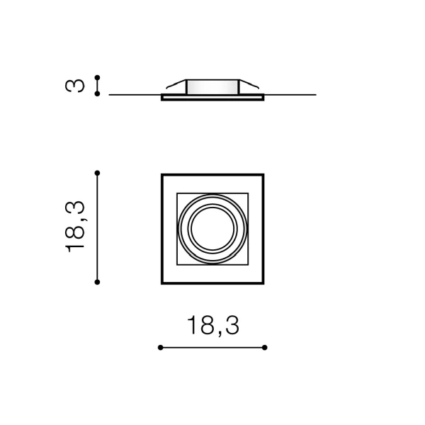 Світильник точковий врізний Azzardo Verdi GU10 білий AZ3526 - Фото 2